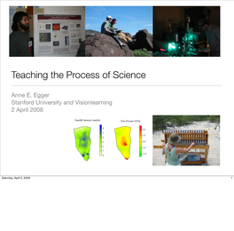 Teaching the Process of Science