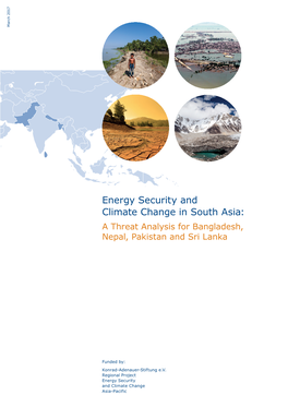 Energy Security and Climate Change in South Asia: a Threat Analysis for Bangladesh, Nepal, Pakistan and Sri Lanka