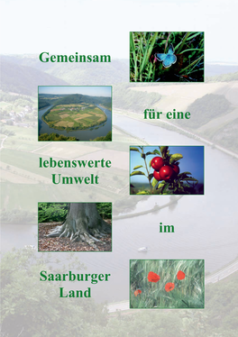 Gemeinsam Für Eine Lebenswerte Umwelt Im Saarburger Land Seite 3 Inhaltsverzeichnis