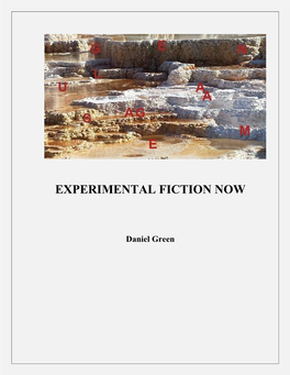 Experimental Fiction Now