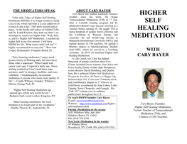 Higher Self Healing Meditation