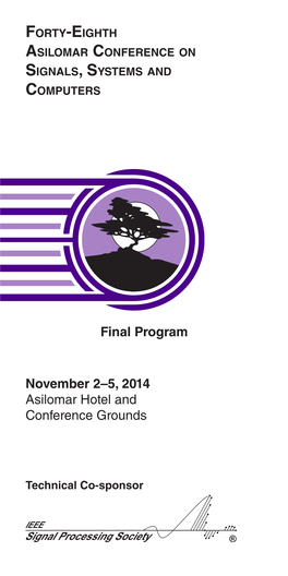 November 2–5, 2014 Asilomar Hotel and Conference Grounds Final