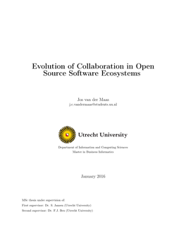 Evolution of Collaboration in Open Source Software Ecosystems