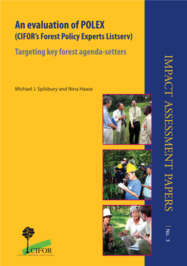 An Evaluation of POLEX (CIFOR's Forest Policy Experts Listserv)