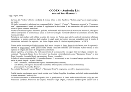 Authority List a Cura Di RINO MODONUTTI (Agg.: Luglio 2014)