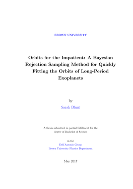 Orbits for the Impatient: a Bayesian Rejection Sampling Method for Quickly Fitting the Orbits of Long-Period Exoplanets