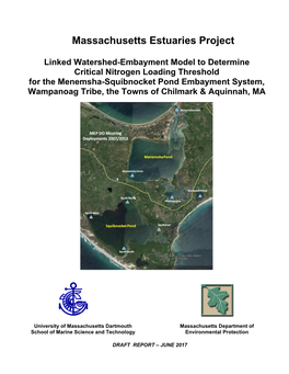 Massachusetts Estuaries Project