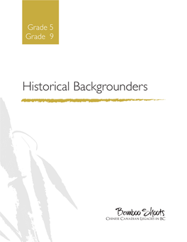 Bamboo Shoots Historical Backgrounders