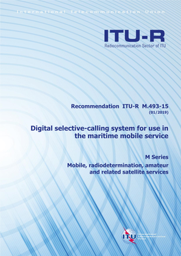 Digital Selective-Calling System for Use in the Maritime Mobile Service