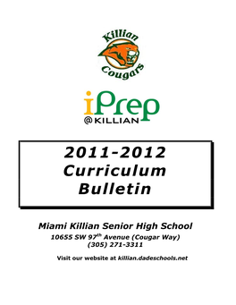 2011-2012 Curriculum Bulletin