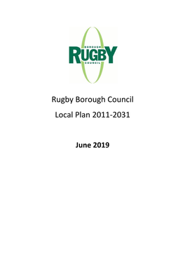 Rugby Borough Council Local Plan 2011-2031
