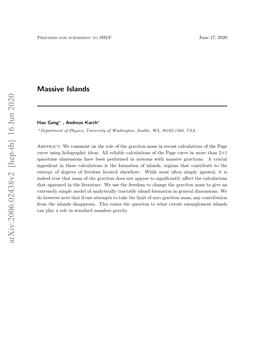 Arxiv:2006.02438V2 [Hep-Th] 16 Jun 2020 Contents