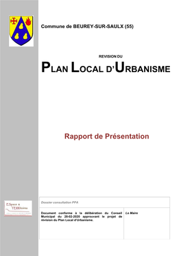 55-BEUREY-SUR-SAULX PLU RP Approbation