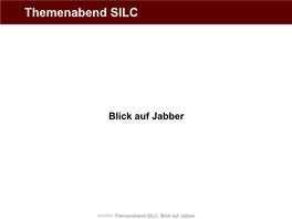 Themenabend SILC