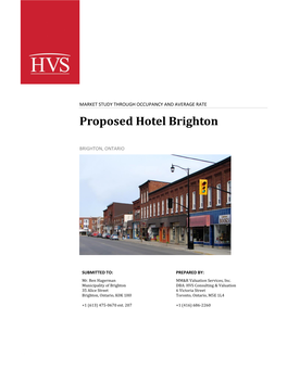 Proposed Hotel Brighton