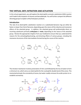 The Virtual Aryl Nitration and Acylation