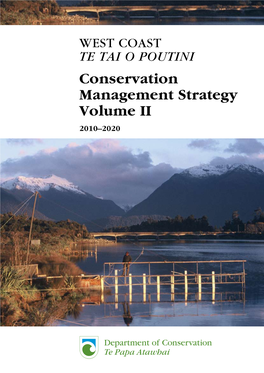 West Coast Conservation Management Strategy 2010-2020