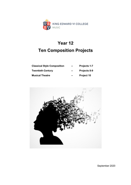 Year 12 Ten Composition Projects