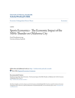 The Economic Impact of the NBA's Thunder on Oklahoma City