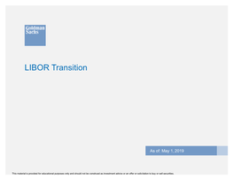 LIBOR Transition