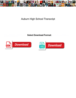 Auburn High School Transcript