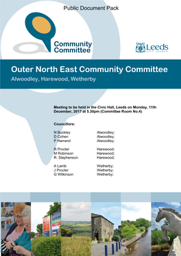 (Public Pack)Agenda Document for Outer North East Community Committee, 11/12/2017 17:30