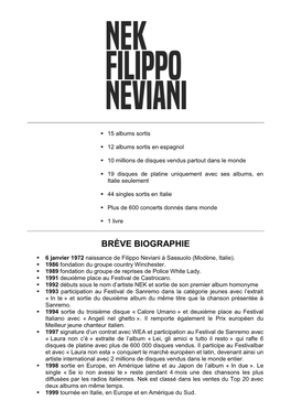 Brève Biographie