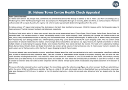 St. Helens Town Centre Health Check Appraisal