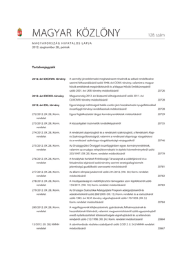 (IX. 28.) Korm. Rendelete Egyes Foglalkoztatási Tárgyú Kormányrendeletek Módosításáról