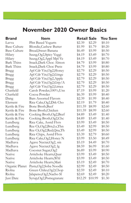 Ics November 2020 Owner Basics