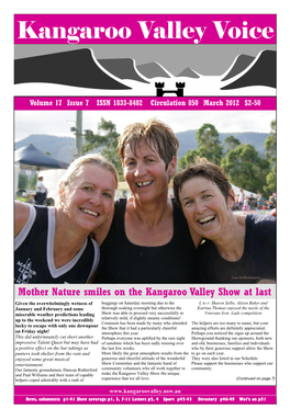 Kangaroo Valley Voice Page 1 Kangaroo Valley Voice