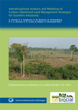 Interdisciplinary Analysis and Modeling of Carbon-Optimized Land Management Strategies for Southern Amazonia