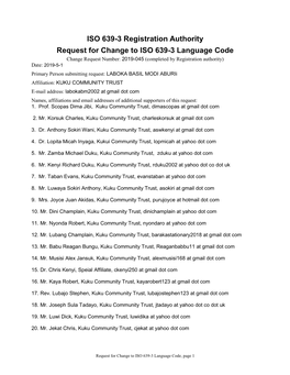 ISO 639-3 Code Split Request Template