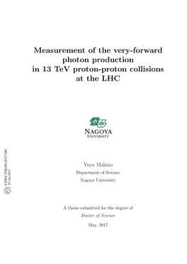 Measurement of the Very-Forward Photon Production in 13 Tev Proton