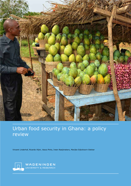 Urban Food Security in Ghana: a Policy Review