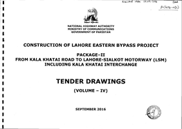 TENDER DRAWINGS I (Volume- Rv) I I I SEPTEMBER2016 I I I T