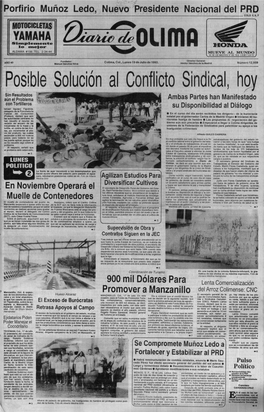 Posible Solución Al Conflicto Sindical