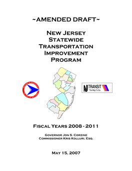 AMENDED DRAFT~ New Jersey Statewide Transportation