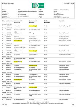 Dfbnet - Spielplan 27.07.2015 20:50