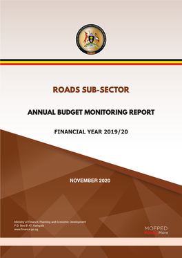 Roads Sub-Sector Annual Budget Monitoring Report FY2019/20