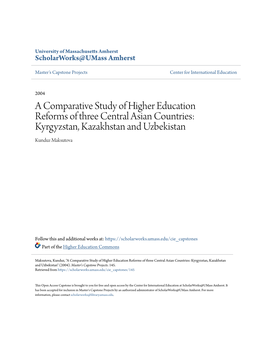 Kyrgyzstan, Kazakhstan and Uzbekistan Kunduz Maksutova