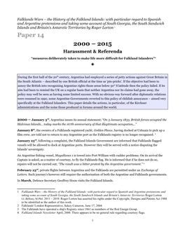 Paper 14 2000 – 2015 Harassment & Referenda