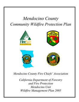 Mendocino County Community Wildfire Protection Plan