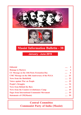 Maoist Information Bulletin - 38