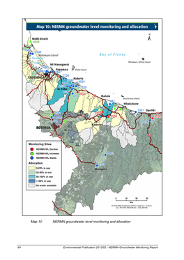 Map 10 NERMN Groundwater Level Monitoring and Allocation