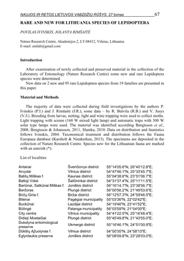 Checklist of Lithuanian Diptera