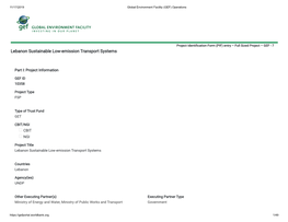 Lebanon Sustainable Low-Emission Transport Systems