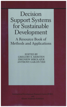 Decision Support Systems for Sustainable Development