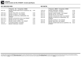 Centre Scolaire De VAL D'anast: Circuits Spécifiques. W01