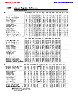 62.311 Locarno–Cugnasco–Bellinzona